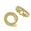 Anciens Bracelet et Collier en Chaîne Byzantine en Or Jaune 14K