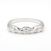 0.30 Carat Marquise Cut Diamond in Platinum Three Stone Wedding Band Ring