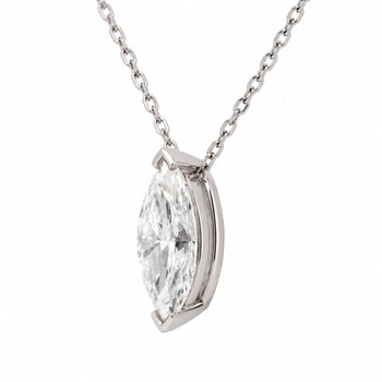 1-3 Carat Marquise Diamond Sliding Solitaire Pendant Necklace – Assay Jewelers