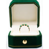 1 Carat Emerald Diamond 5-Stone Square Ring in 14K Gold