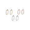 1 Carat TW Diamond Eternity Inside Out 18mm Hoop Earrings