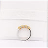 1 Carat TW Natural Cushion Fancy Yellow Diamond 5-Stone Band