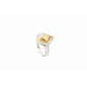 1 carat GIA certified Fancy Yellow Lozenge-cut Diamond Ring