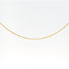 14K Solid Yellow Gold Thin 1-1.5MM Rope Chain Cable Choker Necklace 15-18"