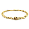 14K Yellow Gold Curb Link Chain Mens Bracelet | 5.75-6.5mm - 8.5 Inches