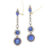 ~16 Carat Cabochon Cut Burma Sapphire AGL Certified and Diamond 14K Earrings