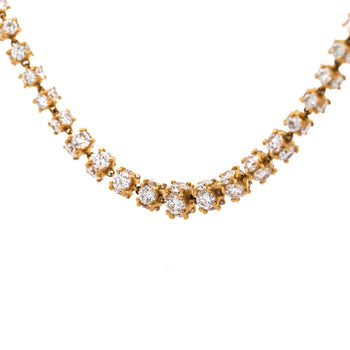 17 Carat Round Diamond 18K Gold Cylinder Chain Necklace – Assay Jewelers
