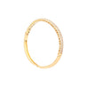 18K Gold and Round Pink Diamond Pave Set Bangle Bracelet