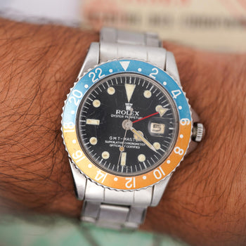 1964 Rolex GMT-Master 1675 Pepsi Gilt Chapter Ring Dial PCG Unpolished Box/Paper – Assay Jewelers