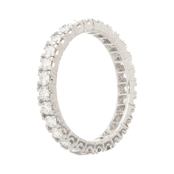 1.14 CTTW Natural Round Diamond Wedding Band Ring in 18K White Gold Size 7 – Assay Jewelers