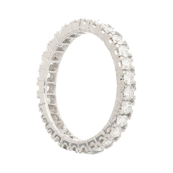 1.14 CTTW Natural Round Diamond Wedding Band Ring in 18K White Gold Size 7 – Assay Jewelers