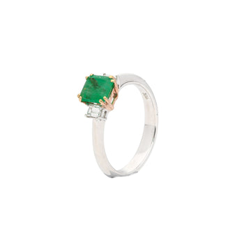 1.20 Carat Colombian Emerald and Baguette Diamond 3-Stone Ring – Assay Jewelers
