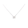 1.21 Carat Cushion-Cut Lab Grown Diamond Solitaire Pendant Necklace in 14K White Gold 16 Inch Chain