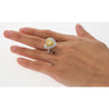 1.39 Carat GIA Certified Fancy Yellow Heart Cut Diamond Double Halo Ring