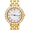 Chopard Classic 10/6206 18K Gold 25mm Diamond Bezel White Dial Watch