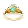 1.60 Carat Emerald & Diamond 14K Gold Classic Set Ring