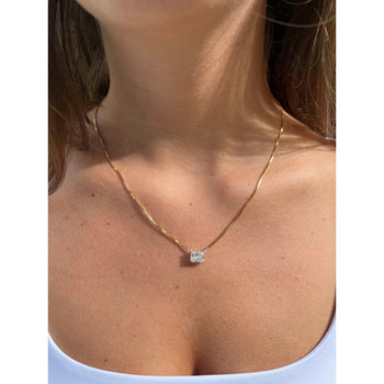 2 Carat Radiant Cut Solitaire Floating Lab Diamond Necklace – Assay Jewelers