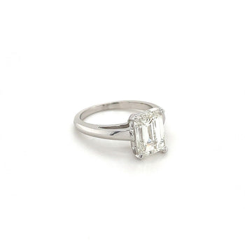 2.12 Carat H/VS2 Emerald Cut CVD Lab Diamond Ring in 14K White Gold – Assay Jewelers