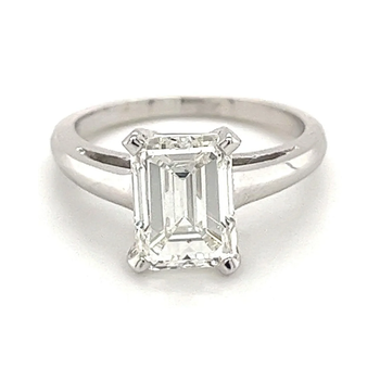 2.12 Carat H/VS2 Emerald Cut CVD Lab Diamond Ring in 14K White Gold – Assay Jewelers