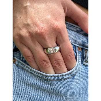 2.5 Carat Emerald Cut Lab Grown Diamond East-West Ring – Assay Jewelers