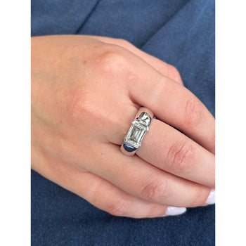 2.5 Carat Emerald Cut Lab Grown Diamond East-West Ring – Assay Jewelers