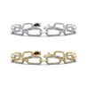 2.6 Carat Round Cut Diamond Paperclip Link Bracelet