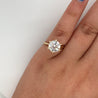 2.60 Carat Lab Grown 14K Yellow Gold 6-Prong Solitaire Diamond Engagement Ring