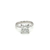 2.82 Carat Radiant Cut Lab Grown Diamond Ring in 18K White Gold IGI Certified