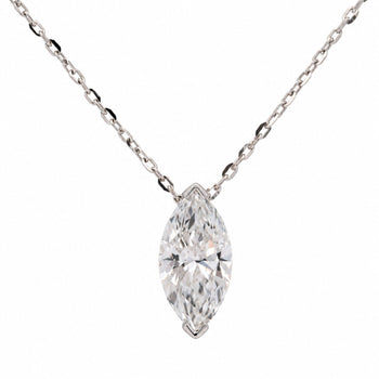 1-3 Carat Marquise Diamond Sliding Solitaire Pendant Necklace – Assay Jewelers