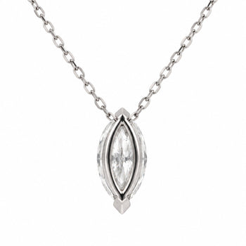 1-3 Carat Marquise Diamond Sliding Solitaire Pendant Necklace – Assay Jewelers