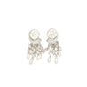 3 Carat Round & Marquise Cut Natural Diamond Chandelier Drop Earrings