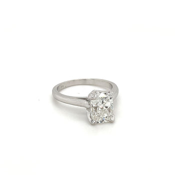 3 carat, G, VS2, IGI Certified Elongated Cushion Lab Diamond Ring – Assay Jewelers