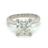3,20 Karat Radiant Cut Lab Grown Diamant Solitaire Ring
