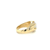 3.35 Carat Solitaire Lab Grown Diamond Mens Ring In 14K Yellow Gold