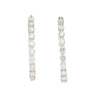 3.72 Carat Diamond Full Eternity Hoop Earrings in 18k White Gold