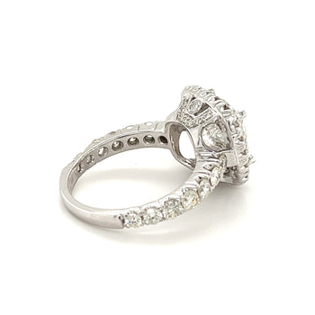 4 Carat Cushion-Cut, H color, VS1 Clarity, Lab Grown Diamond Engagement Ring – Assay Jewelers