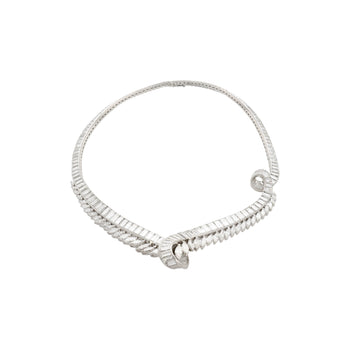 40 Carat Marquise And Baguette Cut Diamond Chandelier Platinum Choker Necklace – Assay Jewelers
