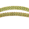 45 Carat Green Peridot Cluster Choker Necklace in 14K Yellow Gold