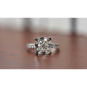4.25 Carat Cushion Cut H/SI1 Lab grown Diamond Ring – Assay Jewelers
