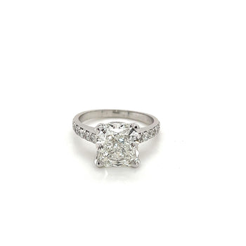4.25 Carat Cushion Cut H/SI1 Lab grown Diamond Ring – Assay Jewelers