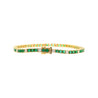 4.26 Carat Emerald and Diamond Tennis 4 Prong Bracelet In 14K Gold