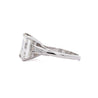 4.78ct Asscher Tapered Baguette Diamond Platinum 3Stone Ring