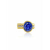 5 Karat Ovalschliff Ceylon Blauer Saphir Ring in 14K Massivgold