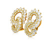 7 Carat Diamond Infinity Clip On Earrings in 18K Gold