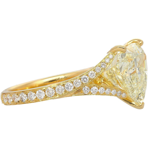 I1 Diamond Vintage 18K Engagement Ring