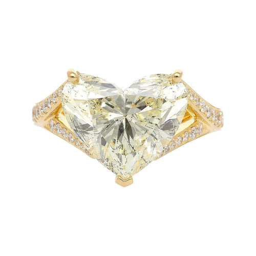 I1 Diamond Vintage 18K Engagement Ring