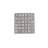 8.56 Carat Round Diamond Full Pave Square 18K White Gold Vintage Mens Ring