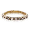 9 Carat Pave Diamond 14K Gold Mens Multi-Link Square Bracelet