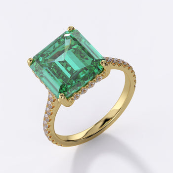 AGL Cert. 4.45 Carat Vivid Green Colombian Emerald Ring in 18K Gold – Assay Jewelers