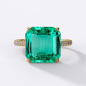 AGL Cert. 4.45 Carat Vivid Green Colombian Emerald Ring in 18K Gold – Assay Jewelers